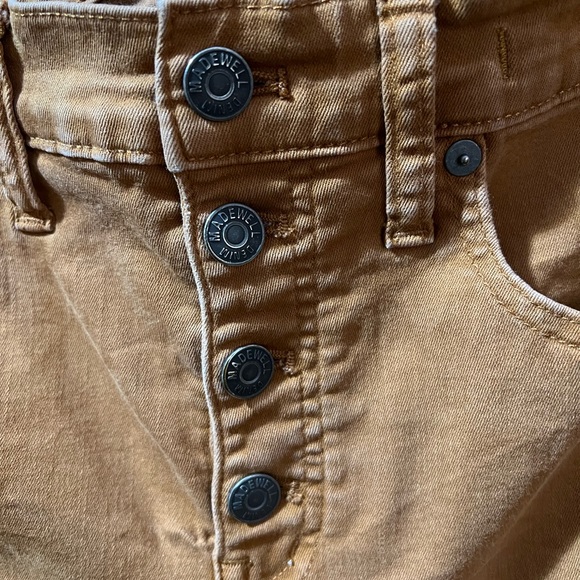 Madewell 9”Mid-Rise Skinny Jeans: Garment-Dyed Button-Front Edition - Picture 9 of 16
